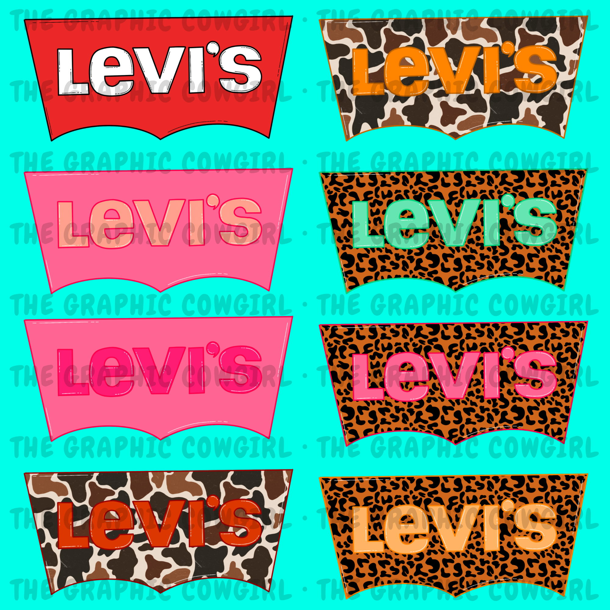 Levi’s 8pc Clipart Set