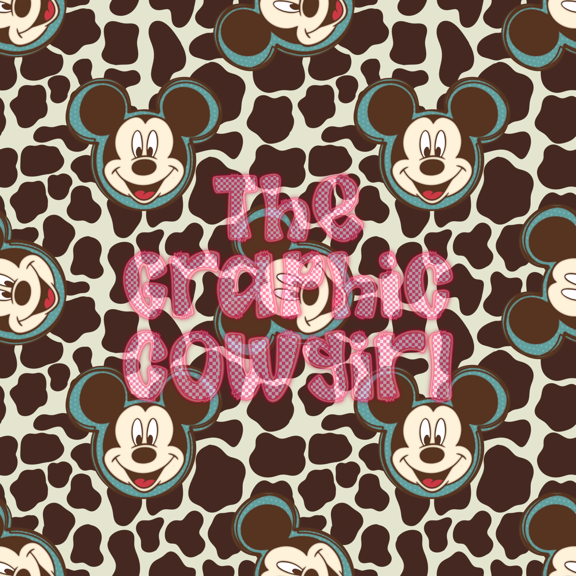 Cow Print Mickey Seamless