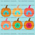 Western Pumpkin 6pc Clipart Set