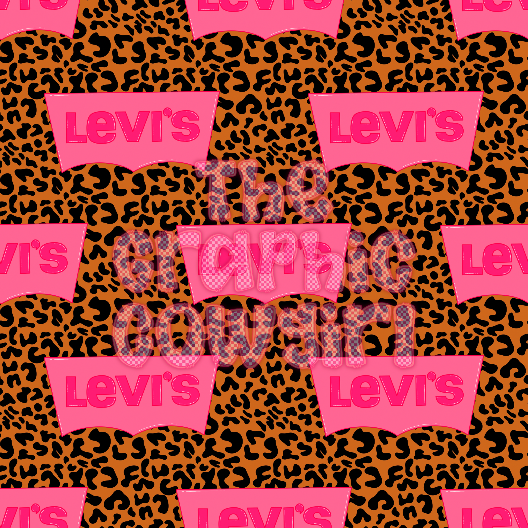 Pink Cheetah Levi’s Seamless