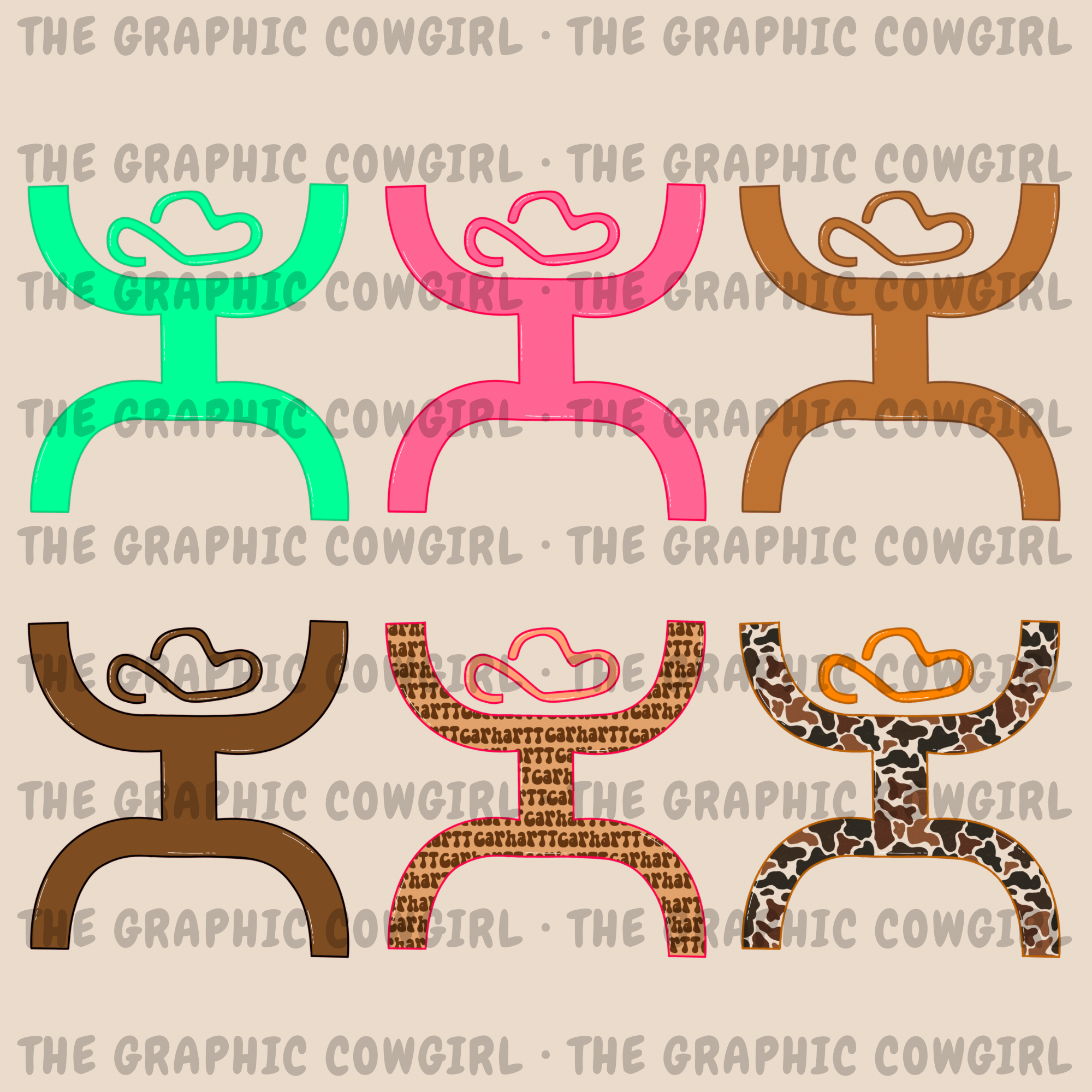 Hooey 6pc Clipart Set